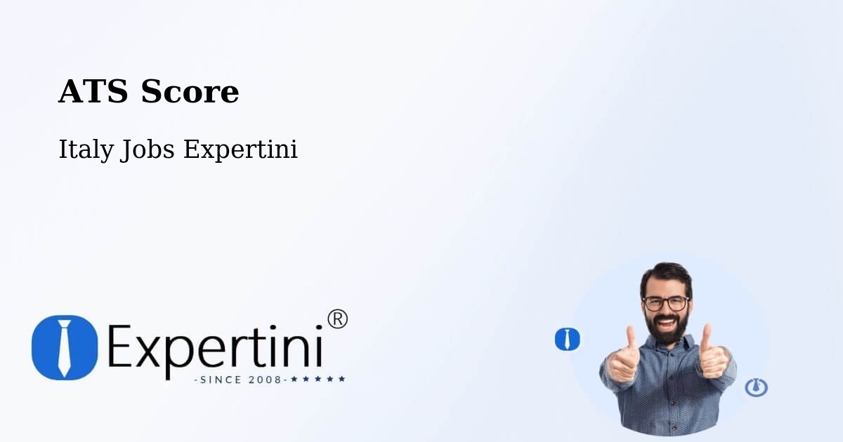 Resume ATS Score & Job Description Match Tool – Corato - Italy Jobs Expertini