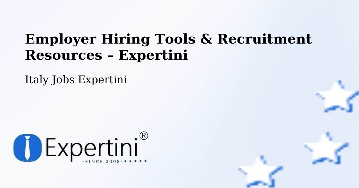 Employer Hiring Tools & Recruitment Resources – Corato - Corato, Italy Jobs Expertini