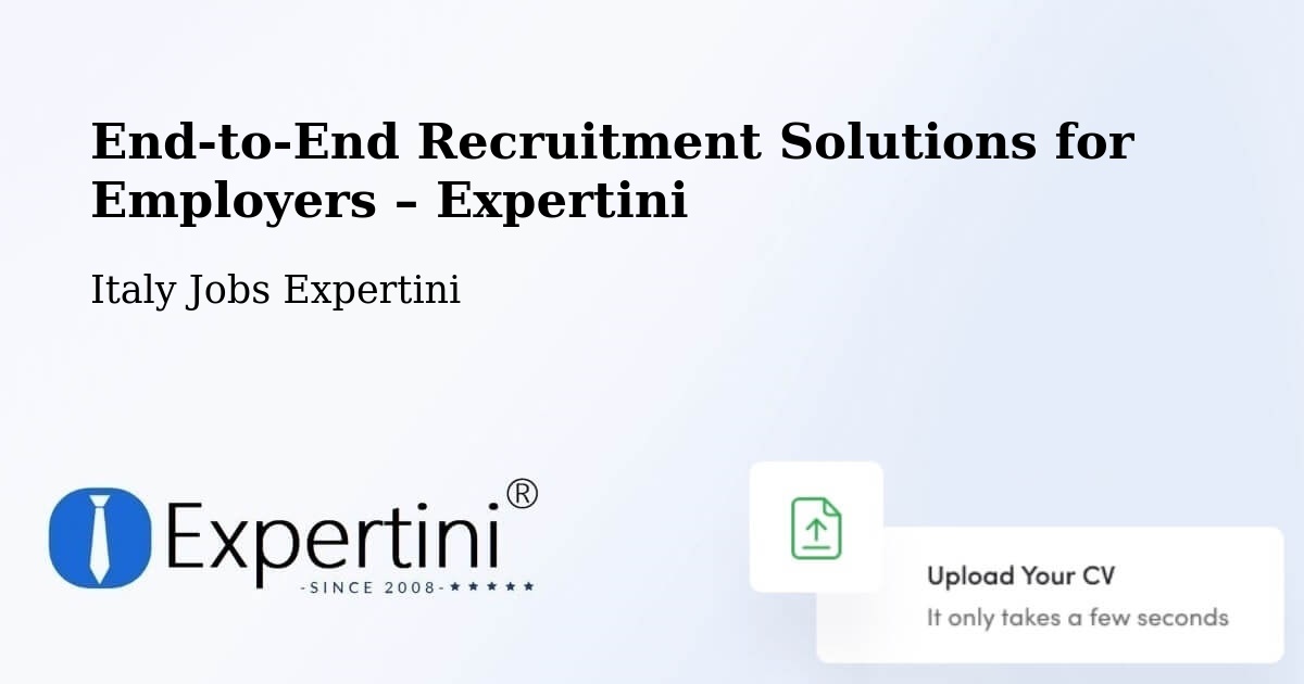 Recruitment Solutions for Employers – Corato - Corato, Italy Jobs Expertini