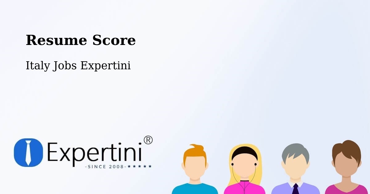 Resume Score & Job Description Match Tool – Corato - Italy Jobs Expertini